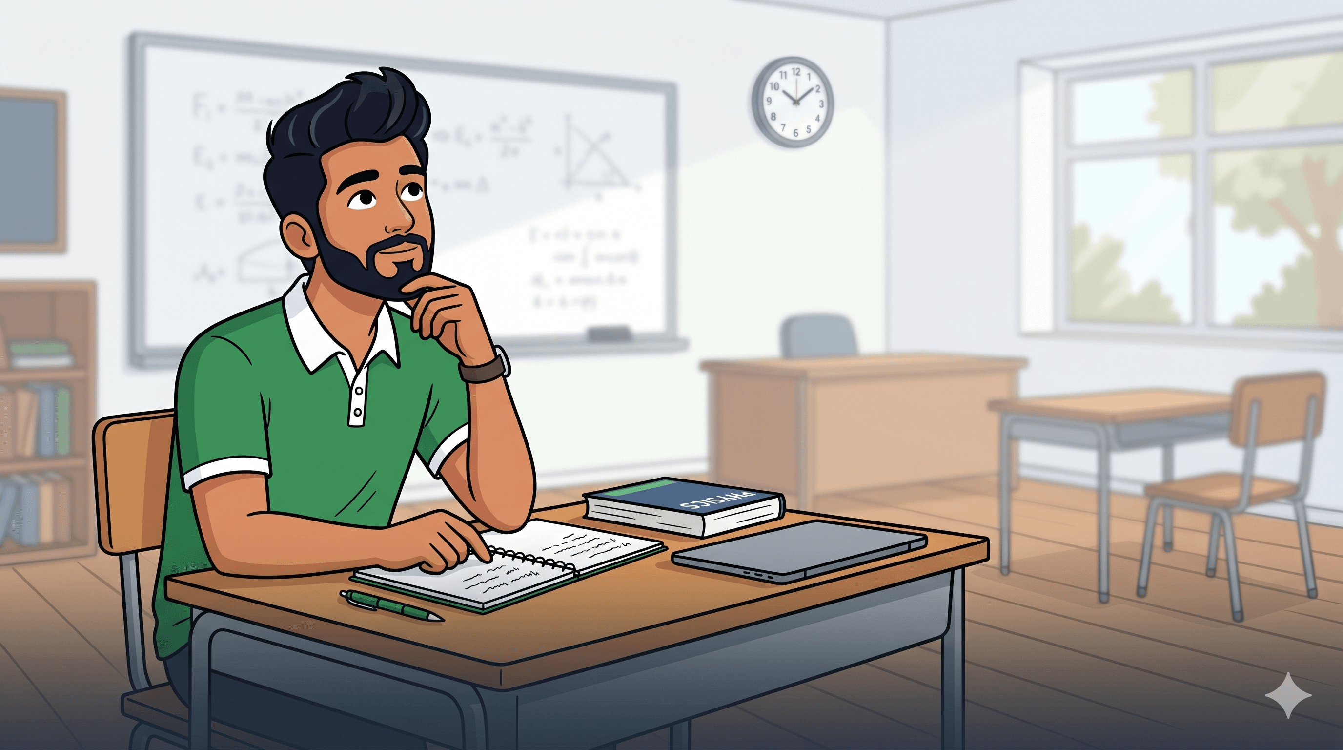 student market question scene